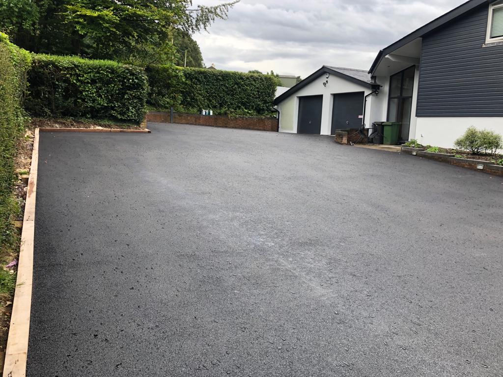 This is a photo of a asphalt driveway which is in the process of being installed by Wattle Glen Road Tech